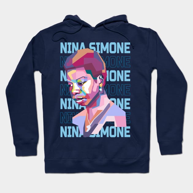 Abstract Nina Simone in WPAP Hoodie by smd90